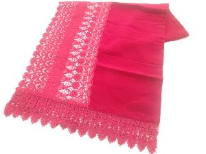 ビロードレース花模様ショール